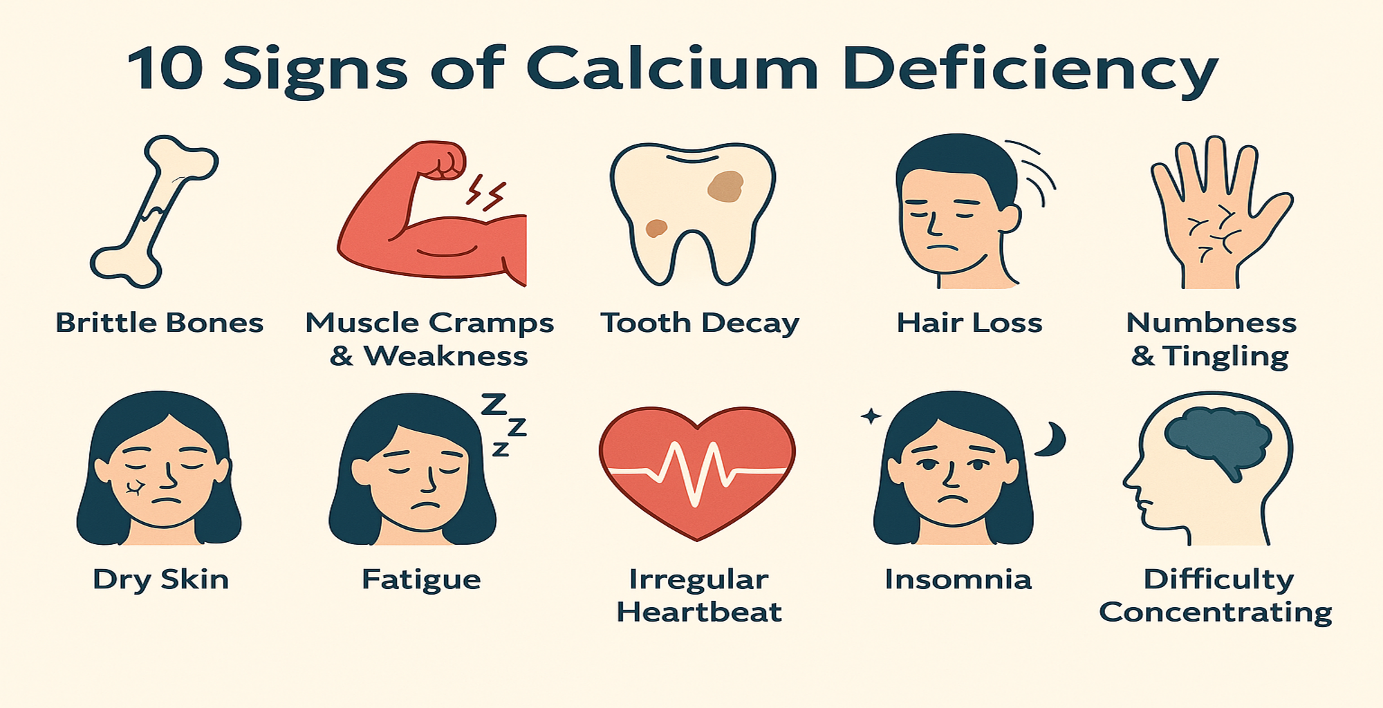 10 Signs Of Calcium Deficiency How To Fix It Health Education 